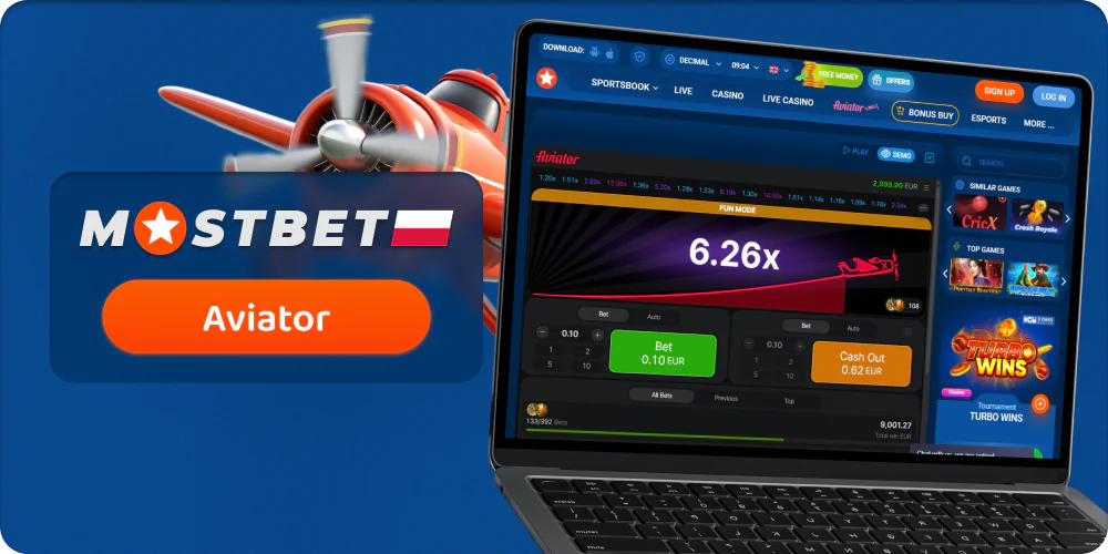 Zagraj w Spribe Aviator na Mostbet Polska